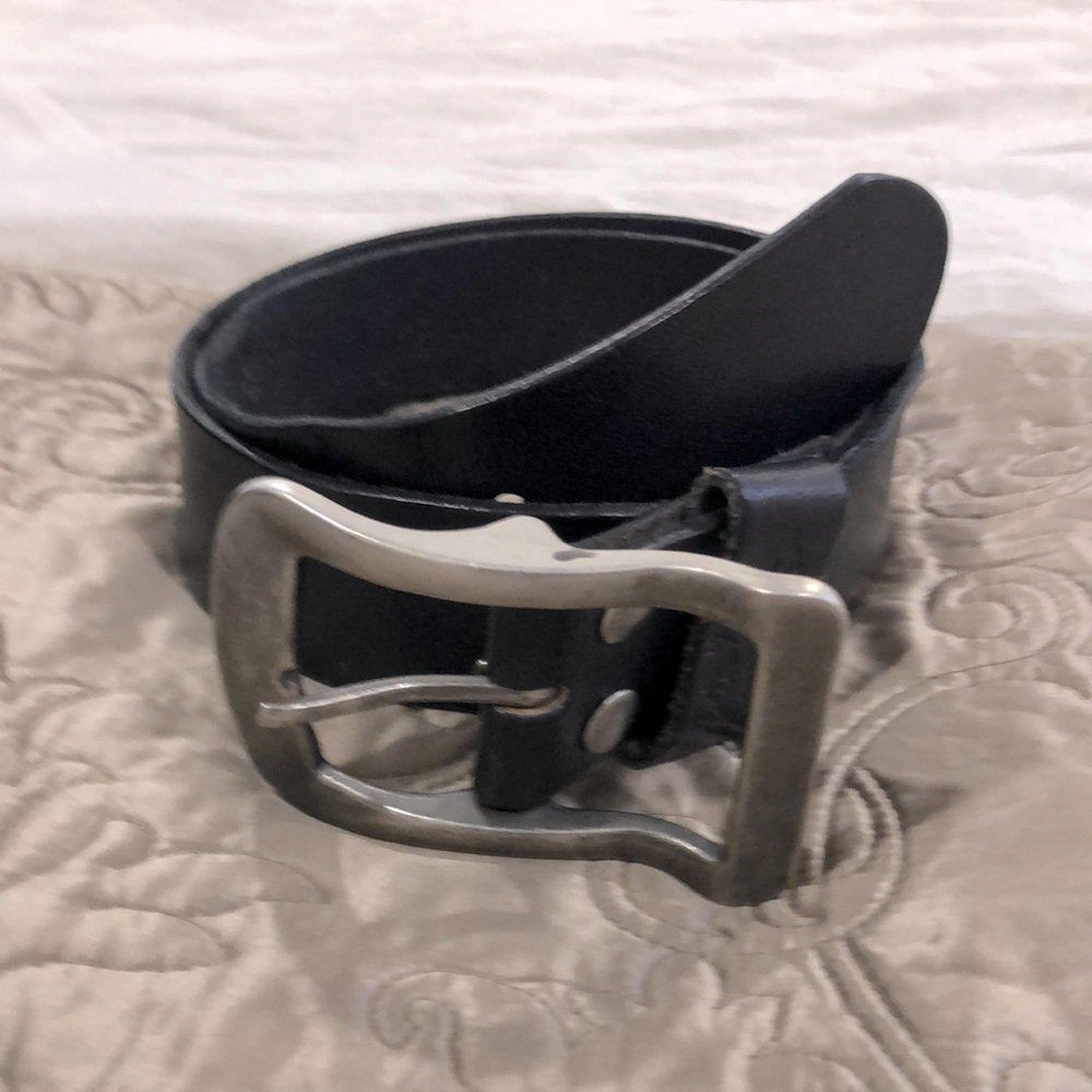 Bed Stu Black Leather Belt Size 34